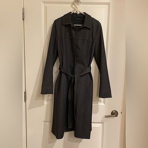 FABULOUS, MIDI, Denim, TAHARI, TRENCH COAT WITH BELT